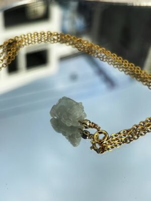 14k包金項鍊·冰白小貔貅