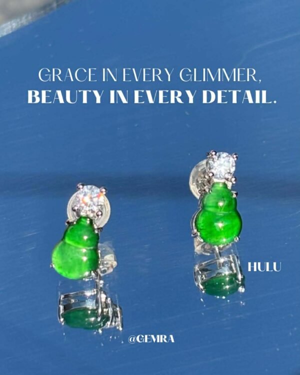 正陽綠胡蘆耳環