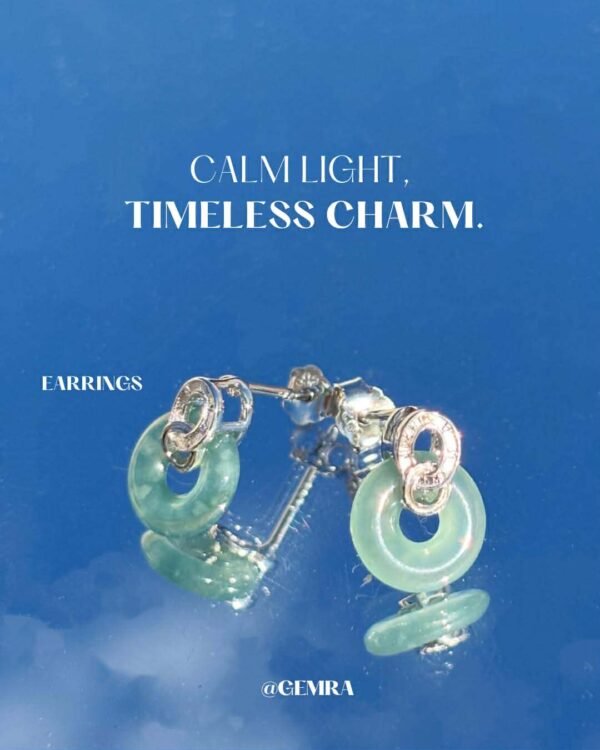 高冰種圓環耳環