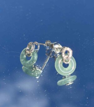 高冰種圓環耳環